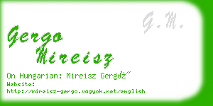 gergo mireisz business card